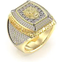 GUESS Lion King Pave Ring