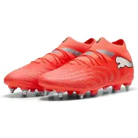 Puma Future 9 Pro SG Unleashed - Rød/Hvid/Sort/Silver - Soft Ground (SG), størrelse 39