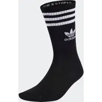 Adidas Originals Socks 3 Stripes Crew 6 Pairs - Black, størrelse 37-39