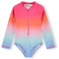 MINOTI Badedragt blå / orange / pink