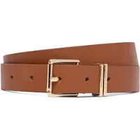 Tommy Hilfiger Bælte 'Buckle Logo Keeper' cognac
