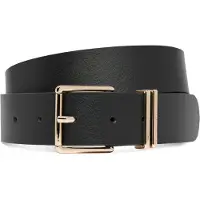 Tommy Hilfiger Bælte 'Double Keeper Buckle' sort
