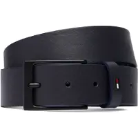 Tommy Hilfiger Bælte 'Enamel Flag Rectangular Buckle' mørkeblå