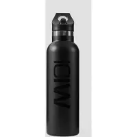 ICANIWILL Vandflaske Rustfrit Stål 600 ml Sort