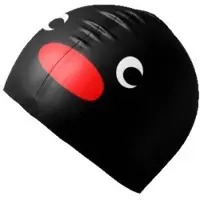 Typecat Swimming Caps Penguin Durable Nonslip Flexible Latex Swim Caps for Surfing Kids Girls Boys Women Men