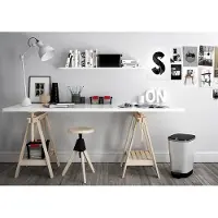 Curver CHIC BIN STYLE affaldsspand M [25L], sølv 237544 Skraldespand Plastic Sølv 1 stk