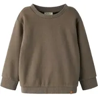 Lil´ Atelier Sweatshirt - NmnIlondon - Shitake - - 3 år (98) - Sweatshirt