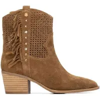 Carmela Carmelatil kvinder. 16315003-CAMEL Ankelstøvler i læder 163150 brun (39), 3-5 cm, Splittet læder, Lynlås, Casual