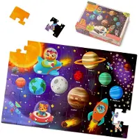 B. toys Floor Puzzle Solar System Puslespil
