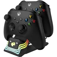 Ginza.se Ladestation Dual Afterglow Wave schwarz für Xbox SeriesX - Xbox Series X