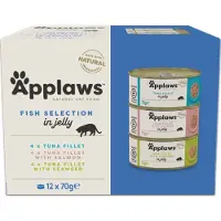 Applaws Fiskegelé Kattesnack 70g 12 Enheder