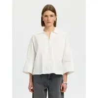 Selected Emilia Oversize 3/4-ærmet Skjorte