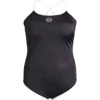Swim By Zizzi Badedragt 'Sfilli' sort / hvid