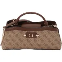 GUESS Guesstil kvinder. HWSG9749050 Lille satchel-taske med 2 rum, Lindsey, beige (OSFA), Casual, Polyuretan