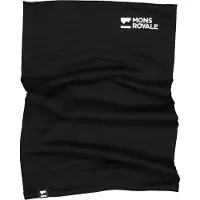 Mons Royale Double Up Merino, halsedisse, sort