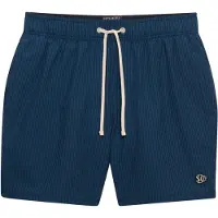 Superdry Superdrytil mænd. M3010261A Seer Sucker 15 marineblå (M), Badetøj, Genanvendt polister