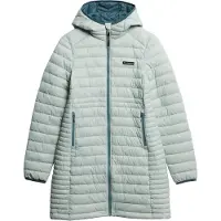 Superdry Superdrytil kvinder. W5011972A Hood Fuji Lite Mid Padded Jacket blå (S), Casual, Nylon