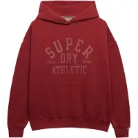 Superdry Superdrytil kvinder. W2012452A Athletic Relaxed sweatshirt bordeaux (XS), Casual, Bomuld, Burgund