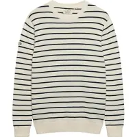 Superdry Superdrytil mænd. M6110727A Merchant Breton-jumper i beige (L), Casual, Bomuld