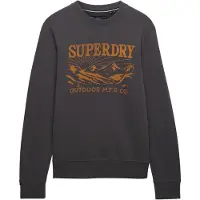 Superdry Superdrytil mænd. M2014495A Retro Outdoor sweatshirt brun (M), Casual, Bomuld