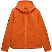 Superdry Superdrytil mænd. M5012348A Vasket twill-jakke orange (M), Casual, Bomuld