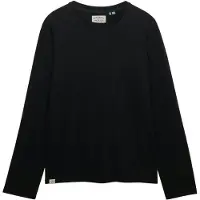 Superdry Superdrytil mænd. M6010955A Klassisk T-shirt sort (M), Casual, Bomuld, Lange ærmer