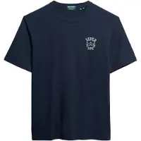 Superdry Superdrytil mænd. M1012283A Athletic Club navy T-shirt (L), Casual, Bomuld, Korte ærmer, Blå