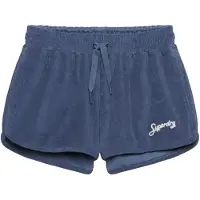 Superdry Superdrytil kvinder. W7110505A Heritage Terry Shorts blå (S), Casual, Bomuld