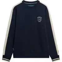 Superdry Superdrytil mænd. M2014281A Athletic Club Crew Sweatshirt navy (XL), Casual, Bomuld, Blå