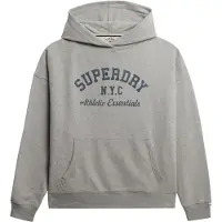Superdry Superdrytil kvinder. W2012452A Athletic Essentials Relax Sweatshirt grå (L), Casual, Bomuld