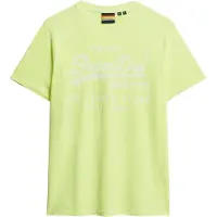 Superdry Superdrytil mænd. M1012119A Fluor gul Vintage T-shirt (L), Casual, Bomuld, Korte ærmer