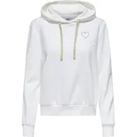 ONLY Sweatshirt 'ONLNola' guld / hvid