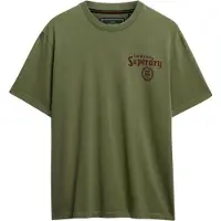Superdry Superdrytil mænd. M1012248A Tokyo Narrative Loose T-shirt mørkegrøn (XXL), Casual, Bomuld, Korte ærmer