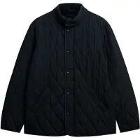 Superdry Superdrytil mænd. M5012225A Quiltet Estate-jakke grå (XXL), Casual, Polyester