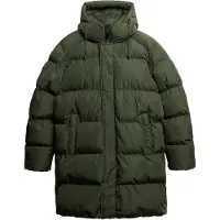 Superdry Superdrytil mænd. M5011917A Sports quiltet frakke mørkegrøn (S), Casual, Genanvendt polister, Bæredygtig