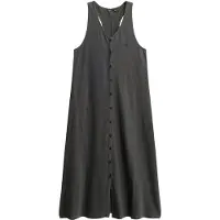Superdry Superdrytil kvinder. W8011640A Sort strikket midi-strandkjole (XS), Casual, Bomuld, Uden ærmer/stropper