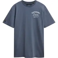 Superdry Superdrytil mænd. M1012263A Trade Tools Oversized T-shirt blå (XL), Casual, Bomuld, Korte ærmer
