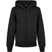 Build Your Brand Organic Basic Sweatshirt Med Lynlås
