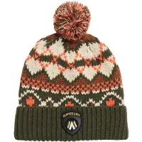 Superdry Superdryunisex til børn. Y9010190A Aprés Ski strikket hue grøn (OSFA), Casual, Akryl, Bæredygtig, børnetøj