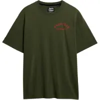 Superdry Superdrytil mænd. M1012251A Neo Trad Tattoo Loose T-shirt grøn (XL), Casual, Bomuld, Korte ærmer