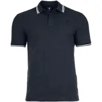G-Star Bluser & t-shirts 'Dunda Slim Stripe' navy / hvid