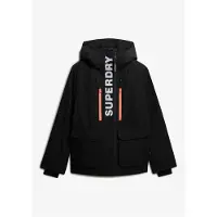 Superdry Superdrytil kvinder. WS110181A Ultimate Freestyle Skijakke sort (M), Casual, Sport, Polyester, Sne