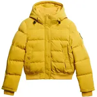 Superdry Superdrytil kvinder. W5011993A Everest bomberjakke gul (M), Casual, Polyester