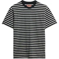 Superdry Superdrytil mænd. M1012290A Merchant T-shirt sort (XL), Casual, Bomuld, Korte ærmer