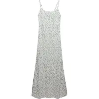 Superdry Superdrytil kvinder. W8012119A Printed Cami Maxi Dress hvid (S), Casual, Viscose, Uden ærmer/stropper