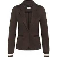 Kaffe Blazer 'KAKinnie' mørkebrun / hvid