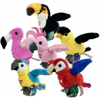 Famosa Happy Yappers Lille Fugl Plysdyrsyngerslår Med Vingerne Og Gentager Alt Hvad Du Siger18x18x5 Cm