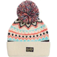 Superdry Superdryunisex. Y9010192A Beige strikket hue med print (OSFA), Casual, Akryl