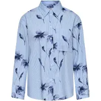 ONLY Bluse 'ONLNANO' blå / lyseblå / hvid