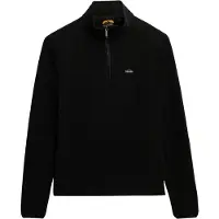 Superdry Superdrytil kvinder. W2012374A Sweatshirt med halv lynlås Polar Half sort (S), Casual, Polyester
